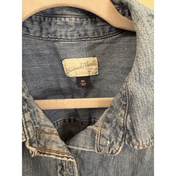 Universal Threads long sleeve jean dress size xxl - Picture 2 of 3